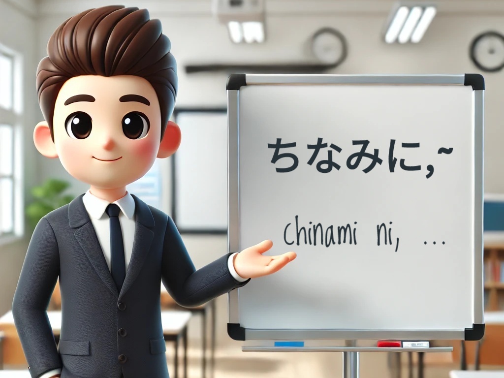 Pola kalimat chinami ni, …「ちなみに、~」