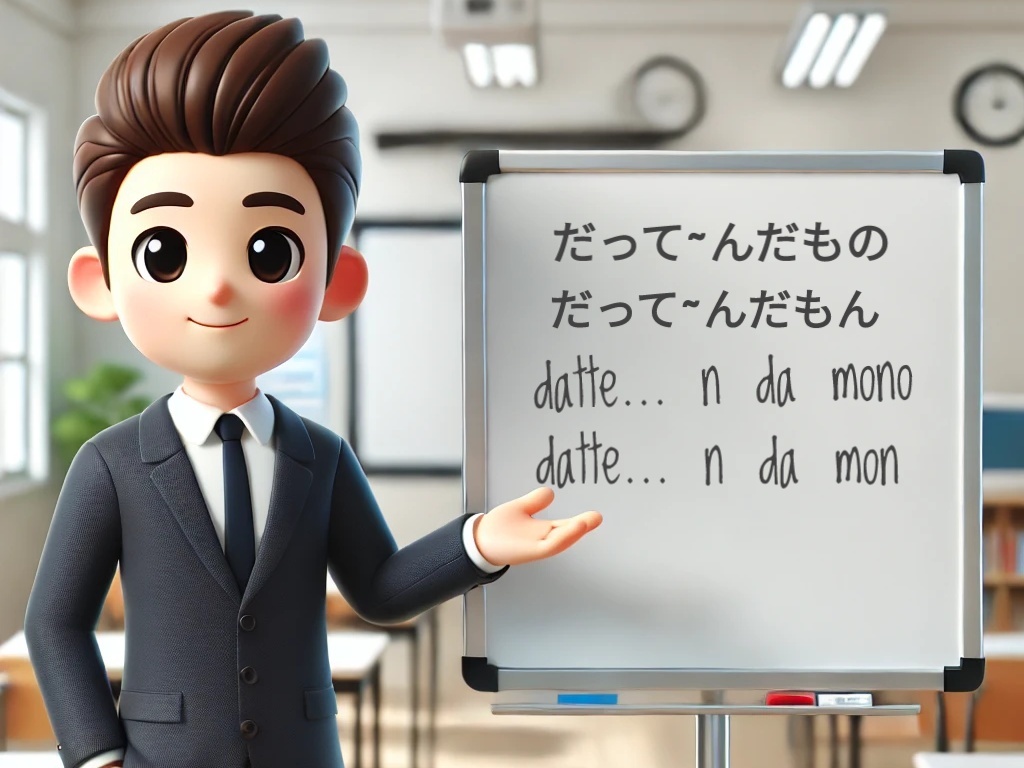 Pola kalimat datte…n da mono/n da mon「だって~んだもの/んだもん」