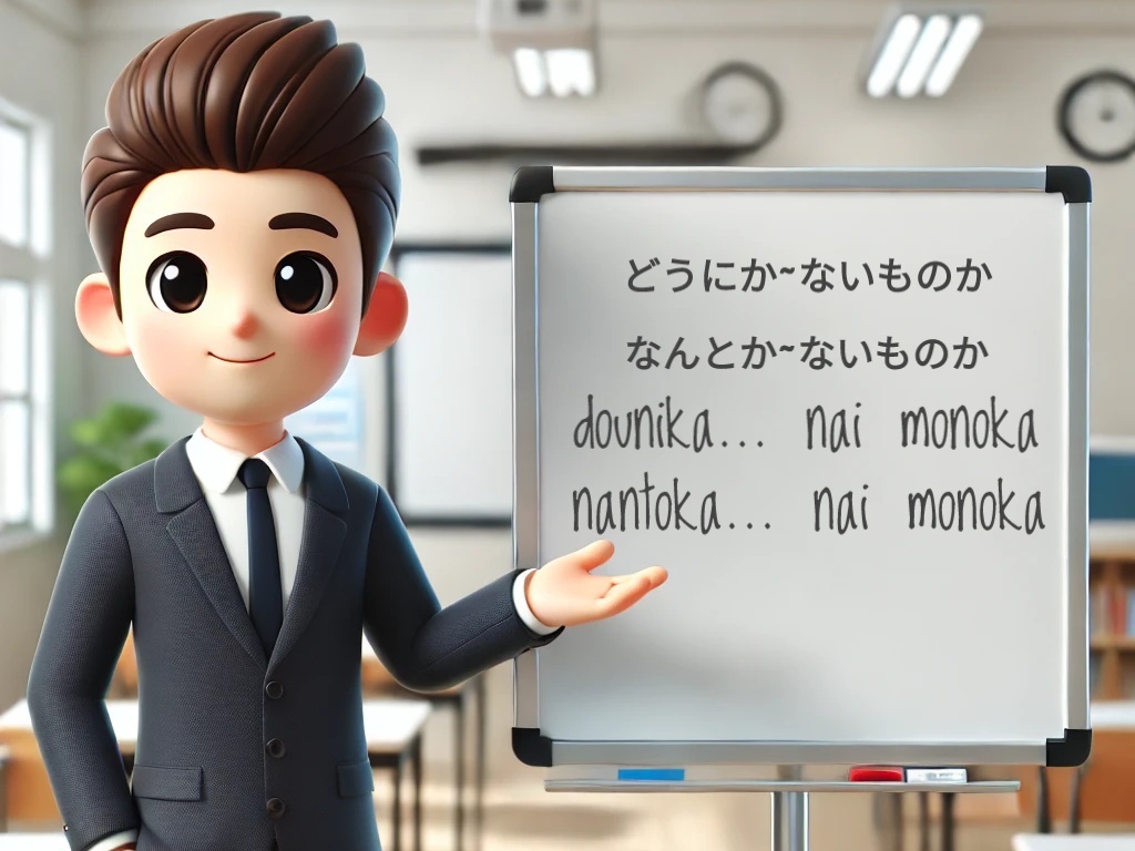 Pola kalimat dounika/nantoka… nai monoka「どうにか/なんとか~ないものか」