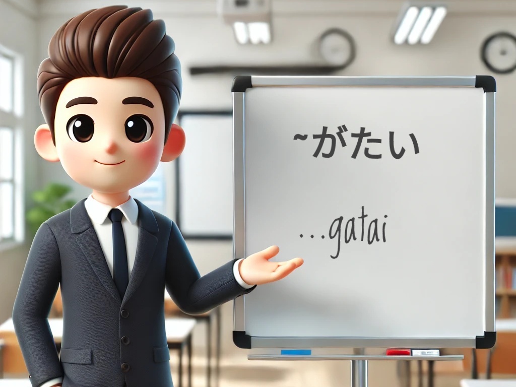 Pola kalimat …gatai「~がたい」